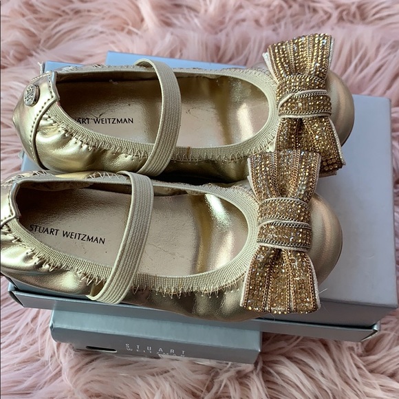 Stuart Weitzman gold dress shoes - Picture 2 of 4